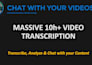 transcribe long video to PDF, text or json with diarization